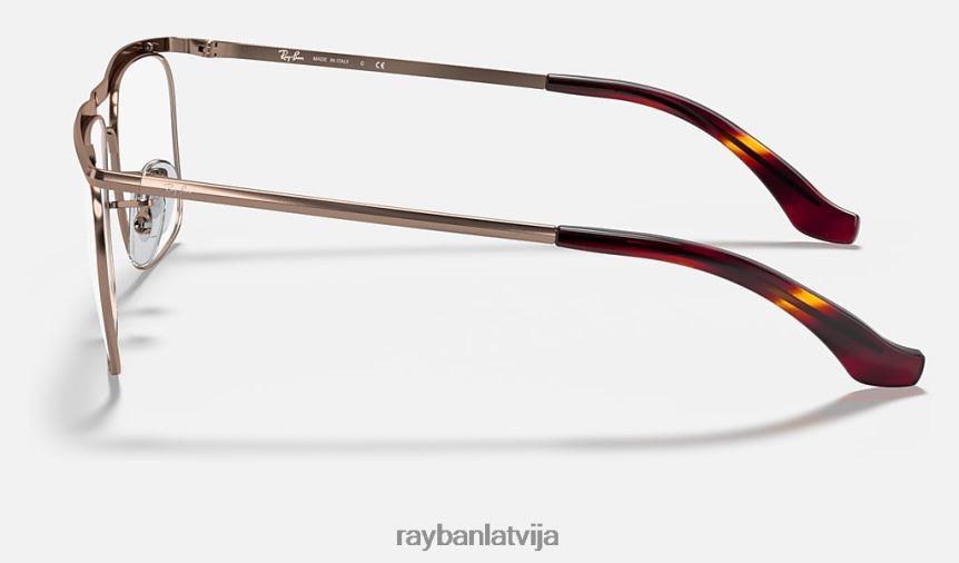 olimpiskā ii optika pulēta brūna F0L86X2338 vīriešiem Ray-Ban brilles