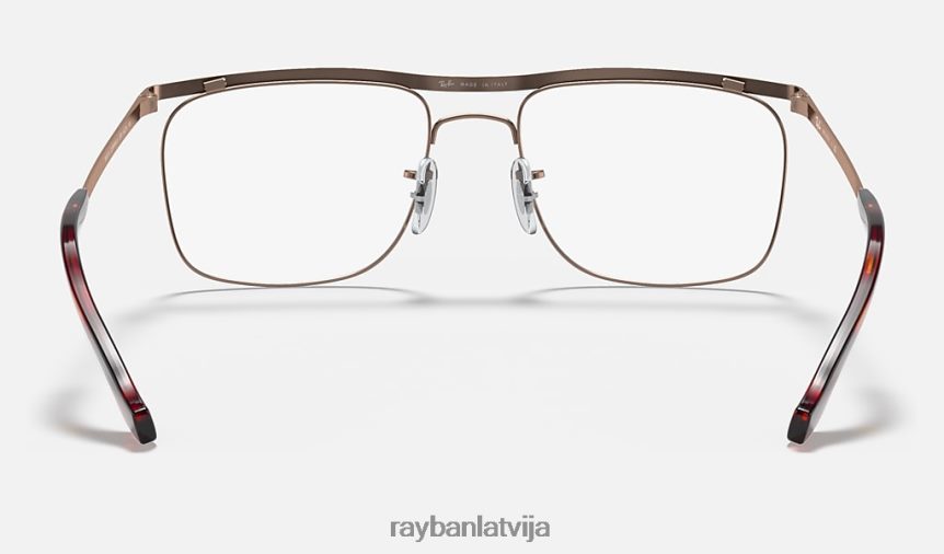 olimpiskā ii optika pulēta brūna F0L86X2338 vīriešiem Ray-Ban brilles