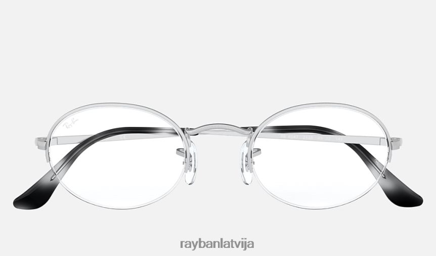 ovāls skatiens matēts sudrabs F0L86X2331 vīriešiem Ray-Ban brilles
