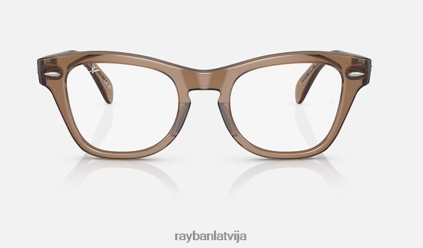 rb0707 optika pulēta caurspīdīga gaiši brūna F0L86X1783 vīriešiem Ray-Ban brilles
