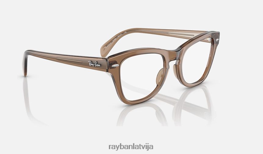 rb0707 optika pulēta caurspīdīga gaiši brūna F0L86X1783 vīriešiem Ray-Ban brilles