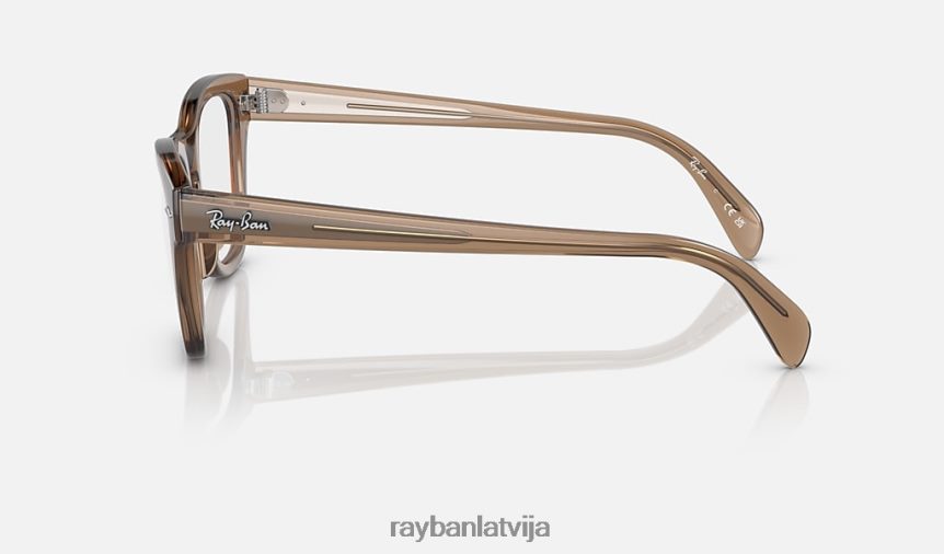 rb0707 optika pulēta caurspīdīga gaiši brūna F0L86X1783 vīriešiem Ray-Ban brilles