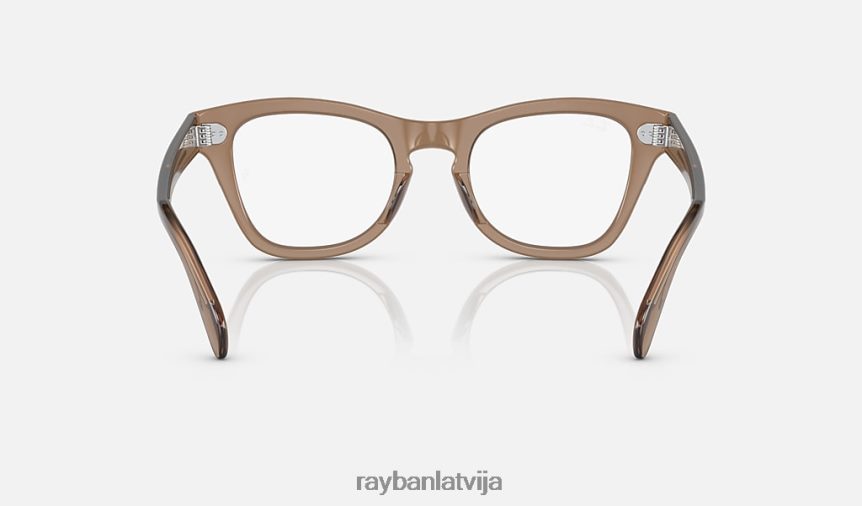 rb0707 optika pulēta caurspīdīga gaiši brūna F0L86X1783 vīriešiem Ray-Ban brilles