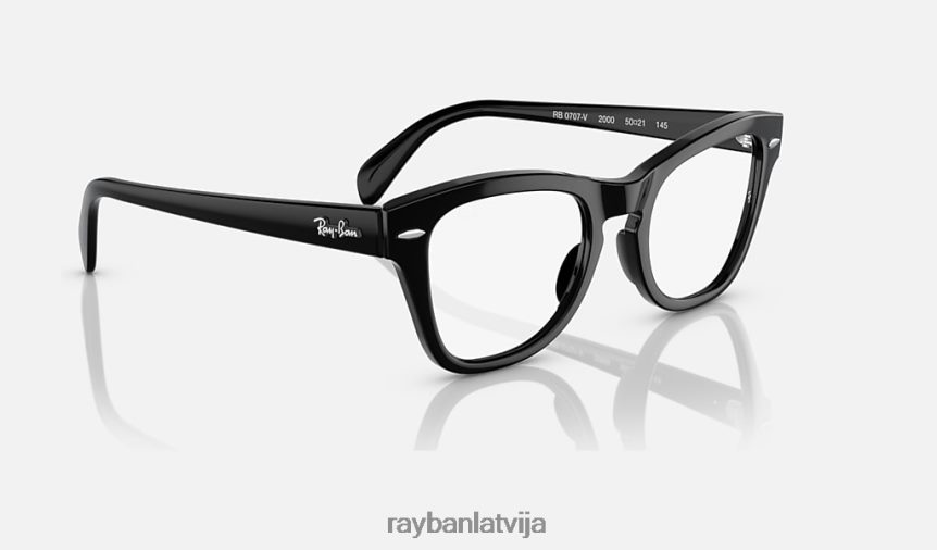 rb0707 optika pulēta melna F0L86X1781 vīriešiem Ray-Ban brilles