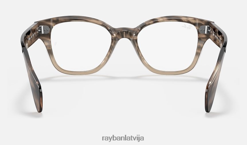rb0880 optika pulēta brūna havana F0L86X2139 vīriešiem Ray-Ban brilles
