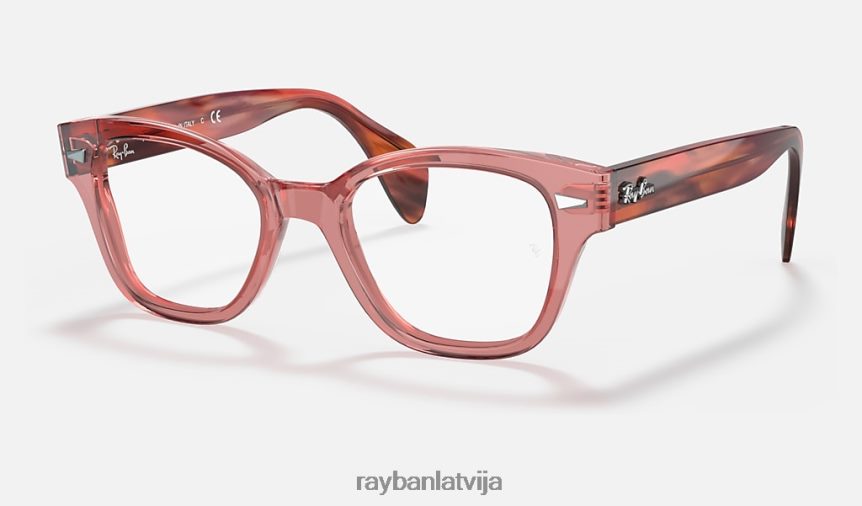 rb0880 optika pulēta caurspīdīga rozā F0L86X2140 vīriešiem Ray-Ban brilles