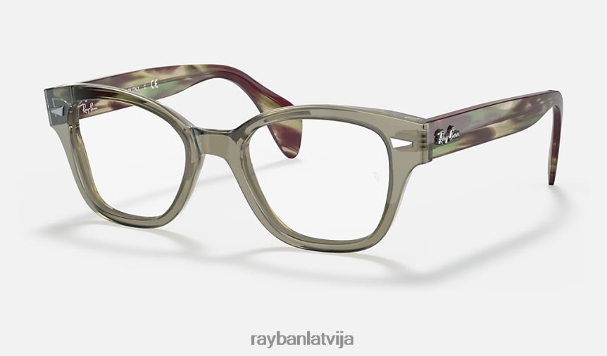 rb0880 optika pulēta caurspīdīga zaļa F0L86X2141 vīriešiem Ray-Ban brilles
