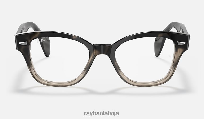rb0880 optika pulēta pelēka havana F0L86X2135 vīriešiem Ray-Ban brilles