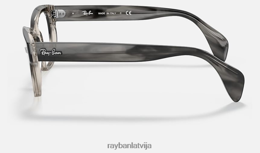 rb0880 optika pulēta pelēka havana F0L86X2135 vīriešiem Ray-Ban brilles