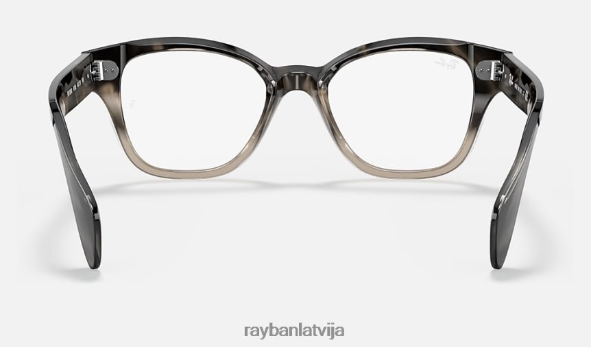rb0880 optika pulēta pelēka havana F0L86X2135 vīriešiem Ray-Ban brilles