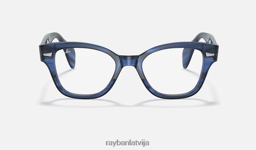 rb0880 optika pulēta svītraina zila F0L86X2133 vīriešiem Ray-Ban brilles