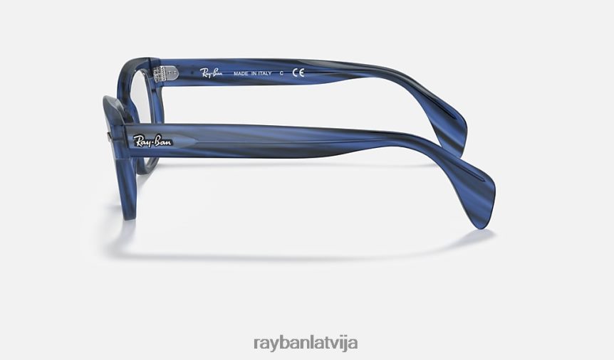 rb0880 optika pulēta svītraina zila F0L86X2133 vīriešiem Ray-Ban brilles