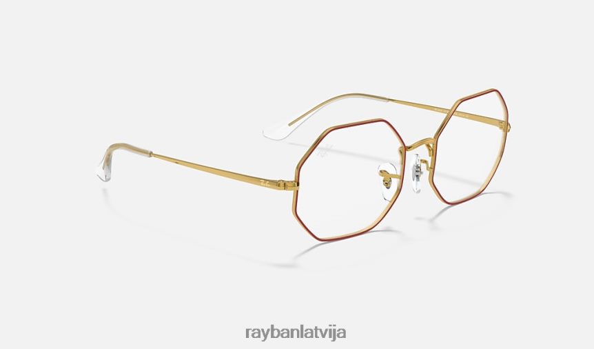 rb1972v astoņstūris pulēta sarkana F0L86X2389 vīriešiem Ray-Ban brilles