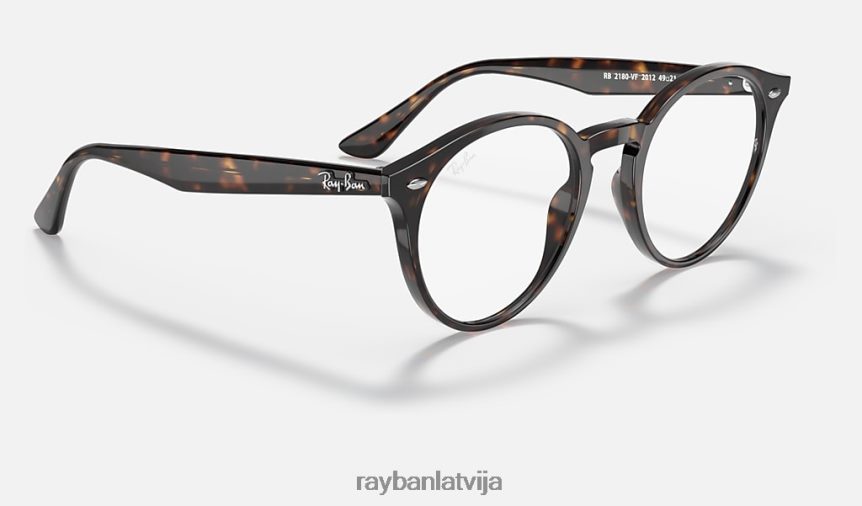 rb2180v optika pulēta tumša havana F0L86X1632 vīriešiem Ray-Ban brilles