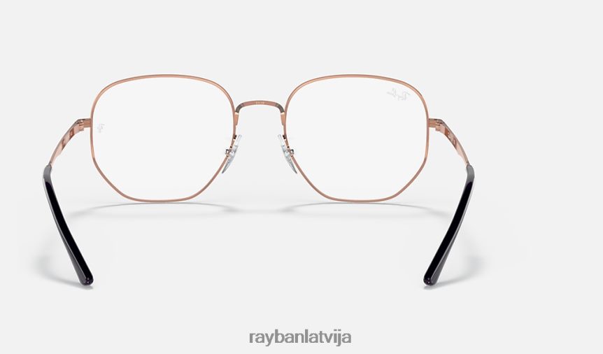 rb3682 optika pulēts rozā zelts F0L86X1935 vīriešiem Ray-Ban brilles