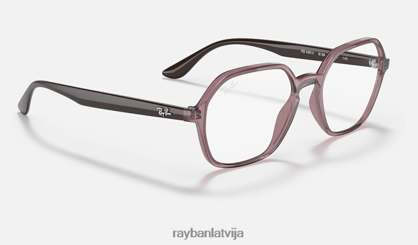 rb4361 optika pulēta caurspīdīga violeta F0L86X1904 vīriešiem Ray-Ban brilles