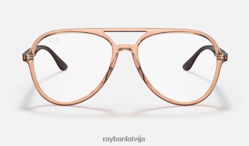 rb4376v optika pulēta caurspīdīga brūna F0L86X1803 vīriešiem Ray-Ban brilles