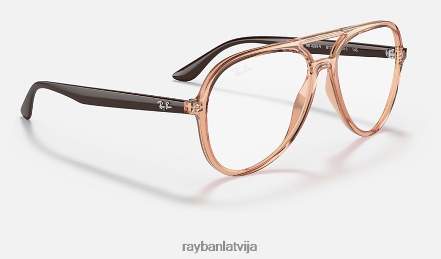 rb4376v optika pulēta caurspīdīga brūna F0L86X1803 vīriešiem Ray-Ban brilles
