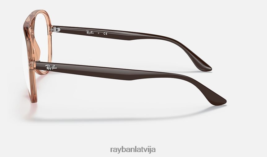 rb4376v optika pulēta caurspīdīga brūna F0L86X1803 vīriešiem Ray-Ban brilles