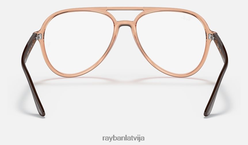 rb4376v optika pulēta caurspīdīga brūna F0L86X1803 vīriešiem Ray-Ban brilles