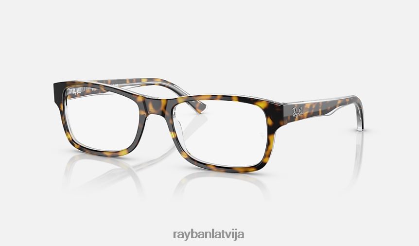 rb5268 optika pulēta havana uz caurspīdīga F0L86X2194 vīriešiem Ray-Ban brilles
