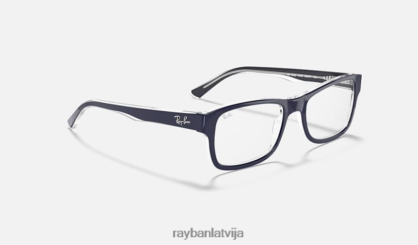 rb5268 pulēta zila uz caurspīdīga F0L86X2237 vīriešiem Ray-Ban brilles