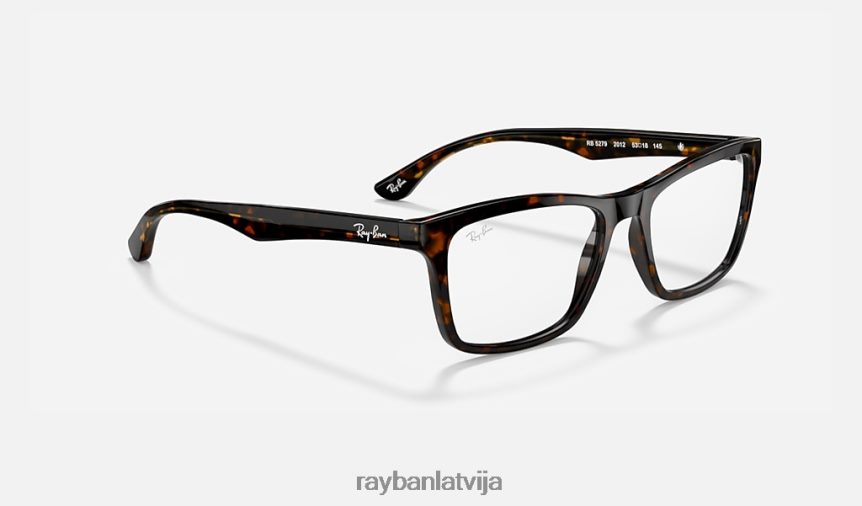 rb5279 optika pulēta tumša havana F0L86X1734 vīriešiem Ray-Ban brilles