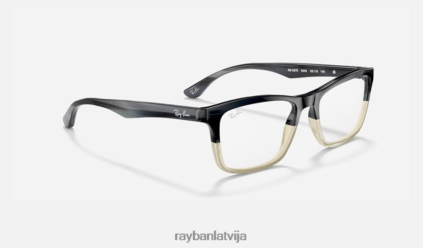 rb5279 optika pulēts pelēks rags F0L86X1736 vīriešiem Ray-Ban brilles