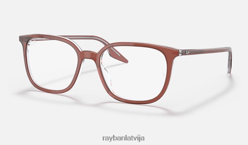 rb5362 optika pulēta brūna uz caurspīdīga F0L86X2098 vīriešiem Ray-Ban brilles