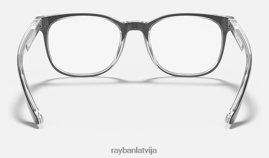 rb5369 optika pulēta melna uz caurspīdīga F0L86X2334 vīriešiem Ray-Ban brilles