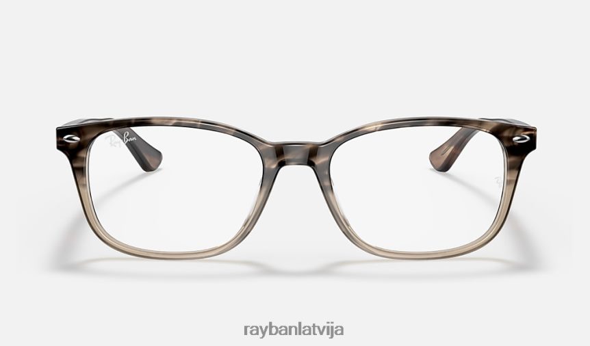 rb5375 optika pulēta brūna havana F0L86X2057 vīriešiem Ray-Ban brilles