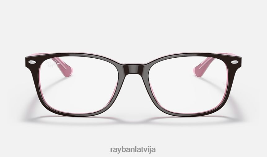 rb5375 optika pulēta brūna uz rozā F0L86X2054 vīriešiem Ray-Ban brilles