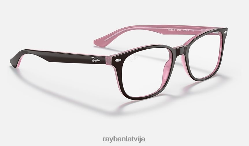 rb5375 optika pulēta brūna uz rozā F0L86X2054 vīriešiem Ray-Ban brilles