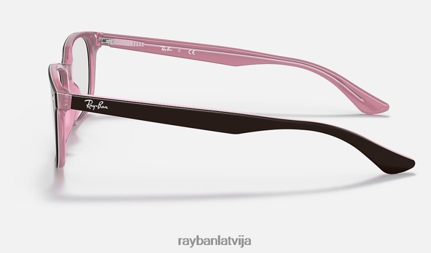 rb5375 optika pulēta brūna uz rozā F0L86X2054 vīriešiem Ray-Ban brilles