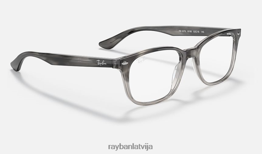 rb5375 optika pulēta pelēka havana F0L86X2056 vīriešiem Ray-Ban brilles