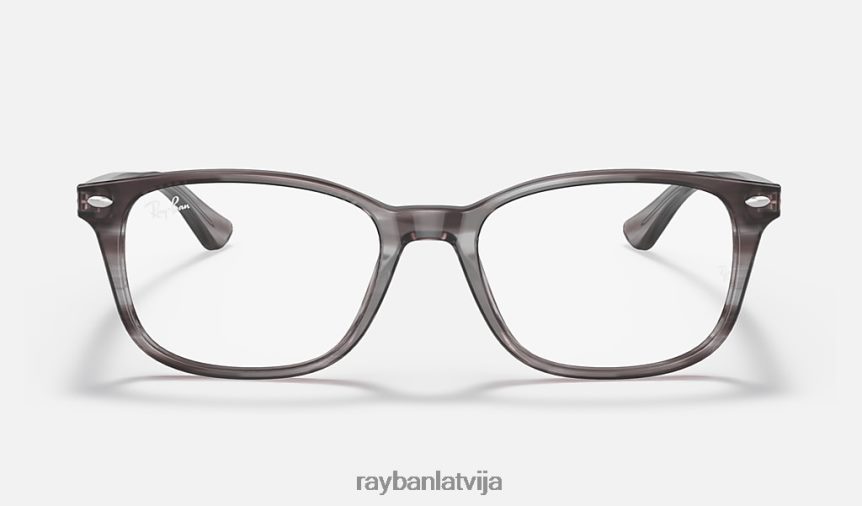rb5375 optika pulēta svītraina pelēka F0L86X2055 vīriešiem Ray-Ban brilles
