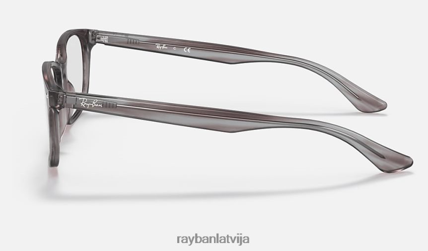 rb5375 optika pulēta svītraina pelēka F0L86X2055 vīriešiem Ray-Ban brilles