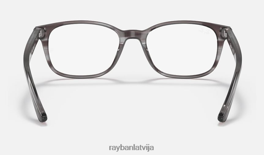 rb5375 optika pulēta svītraina pelēka F0L86X2055 vīriešiem Ray-Ban brilles