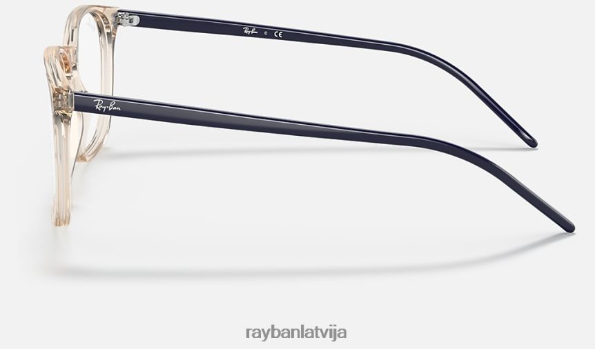 rb5387 optika pulēta caurspīdīga brūna F0L86X1586 vīriešiem Ray-Ban brilles