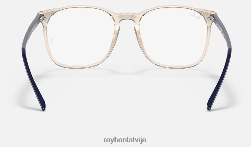 rb5387 optika pulēta caurspīdīga brūna F0L86X1586 vīriešiem Ray-Ban brilles
