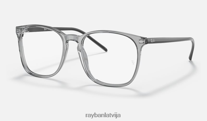 rb5387 optika pulēta caurspīdīga pelēka F0L86X1587 vīriešiem Ray-Ban brilles