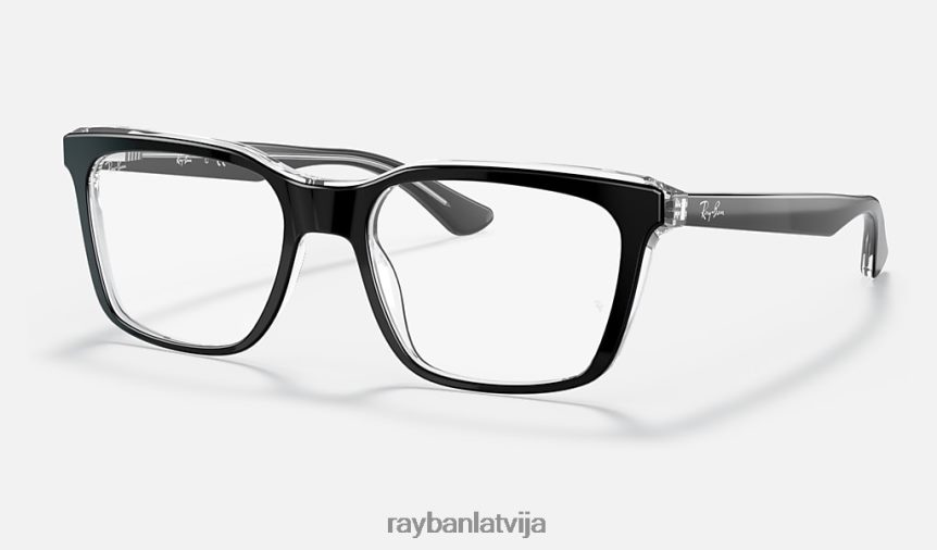 rb5391 optika pulēta melna uz caurspīdīga F0L86X2455 vīriešiem Ray-Ban brilles
