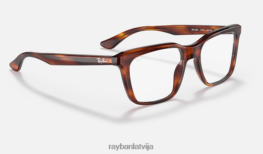 rb5391 optika pulēta svītraina havana F0L86X2454 vīriešiem Ray-Ban brilles