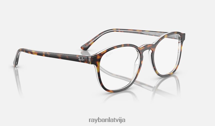 rb5417 optika pulēta havana uz caurspīdīga F0L86X1623 vīriešiem Ray-Ban brilles