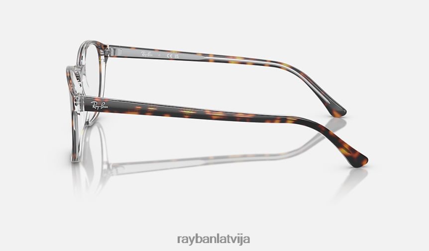 rb5417 optika pulēta havana uz caurspīdīga F0L86X1623 vīriešiem Ray-Ban brilles