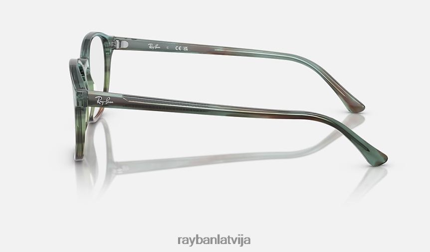rb5417 optika pulēta svītraina zila/zaļa F0L86X1621 vīriešiem Ray-Ban brilles