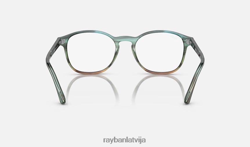 rb5417 optika pulēta svītraina zila/zaļa F0L86X1621 vīriešiem Ray-Ban brilles