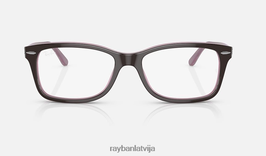 rb5428 optika pulēta brūna uz rozā F0L86X1850 vīriešiem Ray-Ban brilles