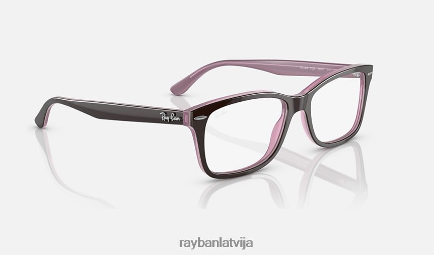 rb5428 optika pulēta brūna uz rozā F0L86X1850 vīriešiem Ray-Ban brilles