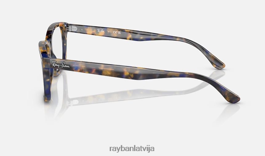 rb5428 optika pulēta dzeltena/zila havana F0L86X1853 vīriešiem Ray-Ban brilles